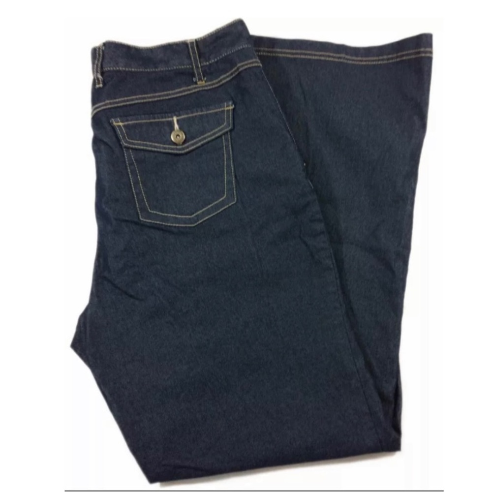 Sag Harbor Dark Blue Flare Jeans sz 14